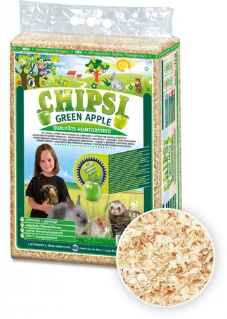 Chipsi - Chipsi - Litière copeaux Pomme verte 60 L