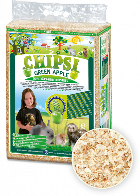 Chipsi - Chipsi - Litière copeaux Pomme verte 60 L