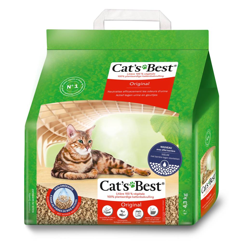 Cat's Best - Litière pour chat 10L / 4,3 Kg - CAT'S BEST ORIGINAL