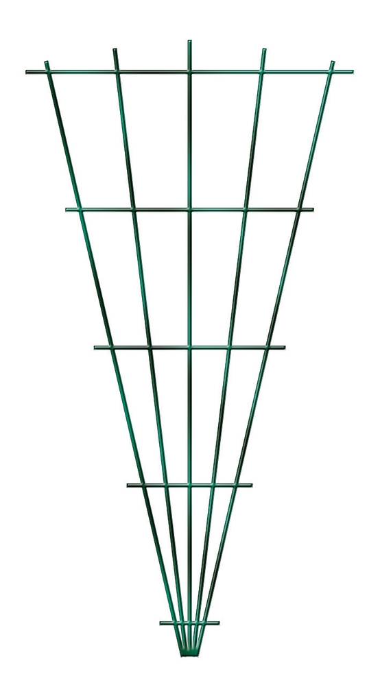 Treillage à planter métal vert éventail fil H 1.50 m