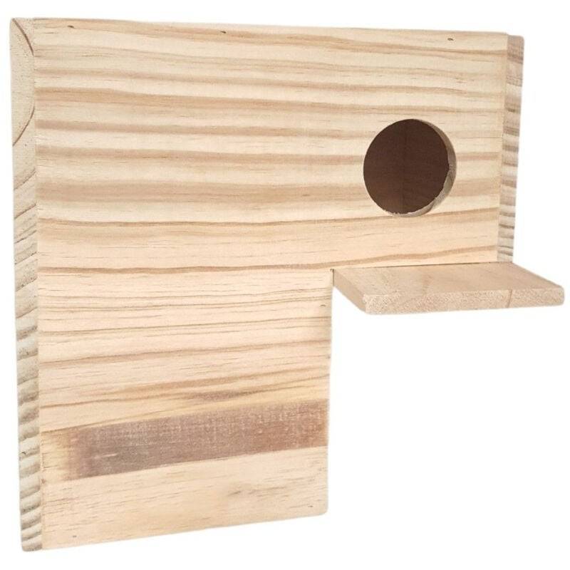Nichoir duplex 250 en bois marron L.25 cm l.25 cm H.15 cm trou ø 6 cm - Zolux - Imagen 1