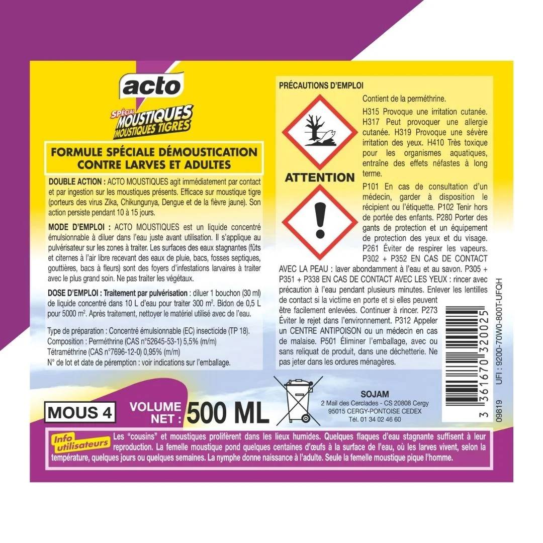 Acto - Liquide Concentré Moustiques - ACTO - Image 7