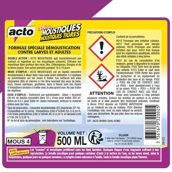 Acto - Liquide Concentré Moustiques - ACTO - Image 6