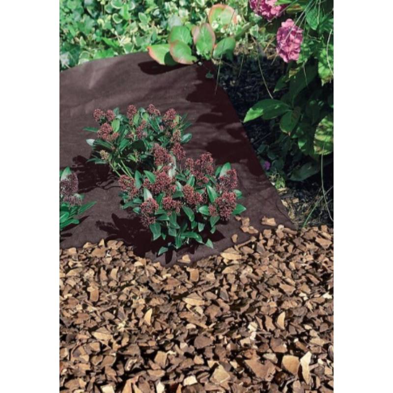 Nortène - ANTIHERBAS GEOTEX  Feutre  paillage PP non tissé  Marron 1,60x10m - Imagen 2