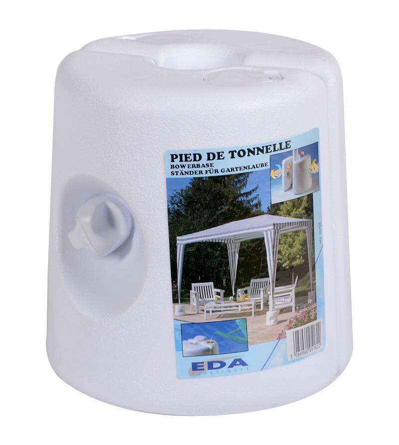 EDA Plastiques - Pied de tonnelle plastique blanc - EDA - Image 3