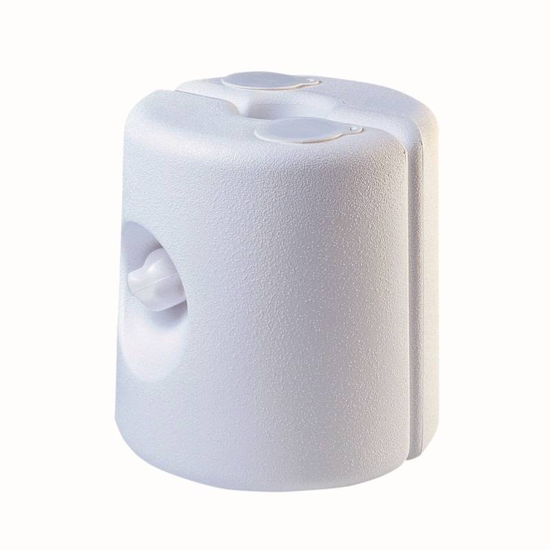 EDA Plastiques - Pied de tonnelle plastique blanc - EDA