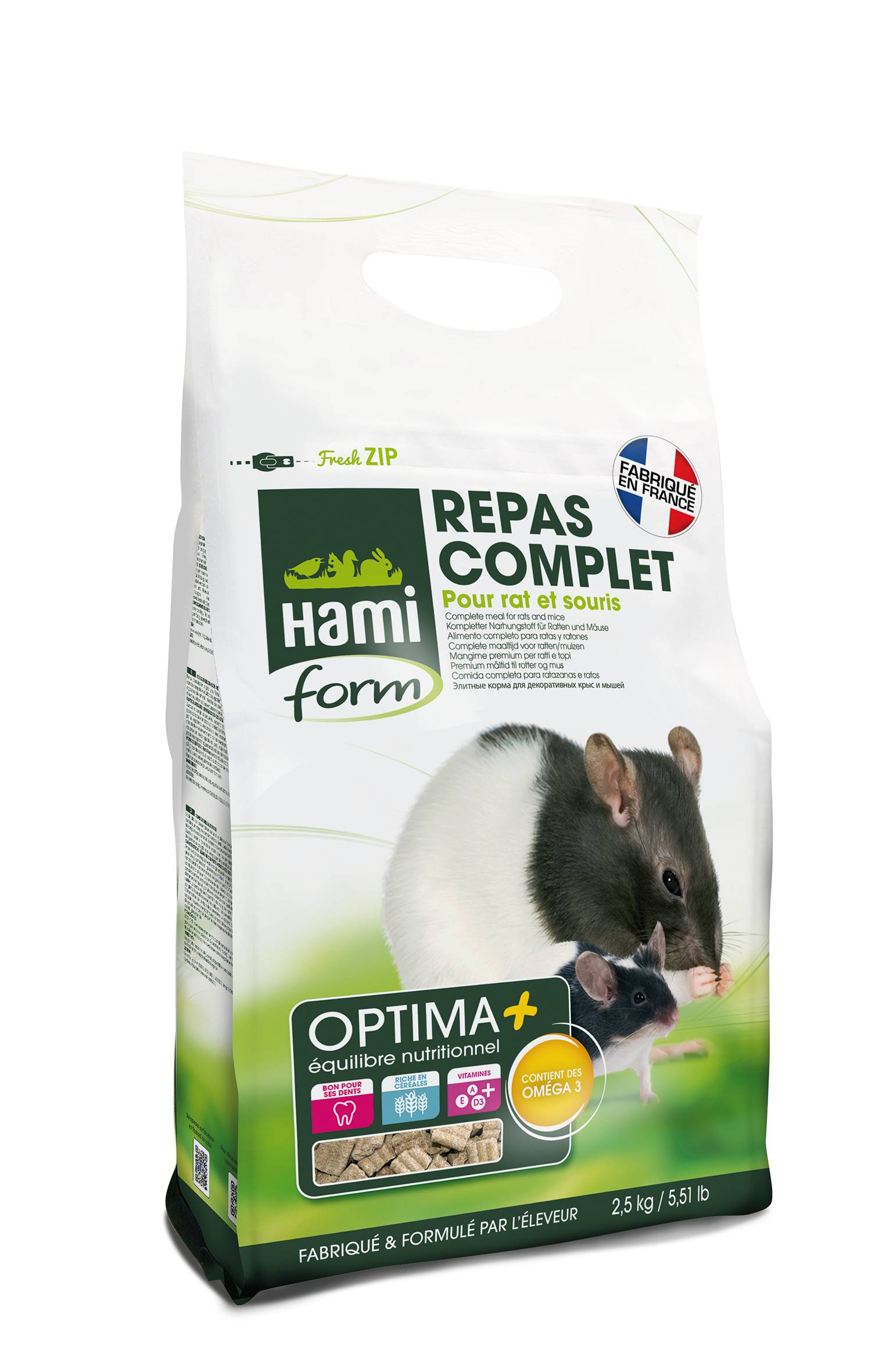 Hamiform - Aliment Optima Rat Souris - HAMI FORM