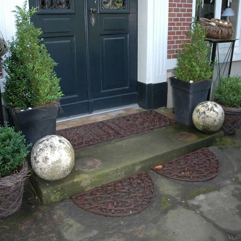 Esschert Design - Paillasson demi-rond en fonte 69 x 41 x 2.3 cm - Image 7