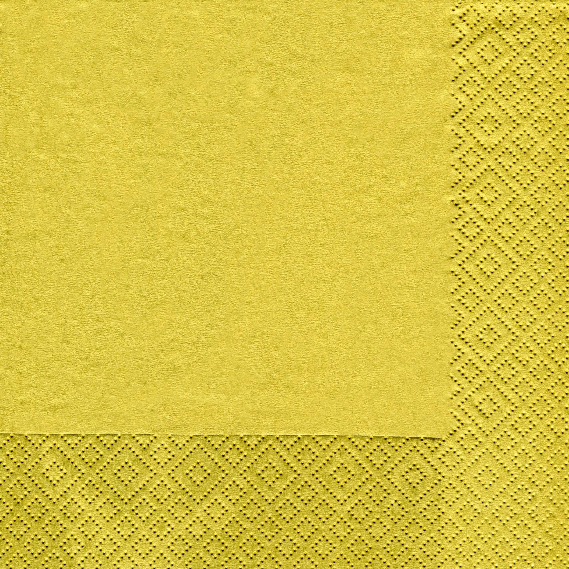 Serviette 33x33 Uni Or