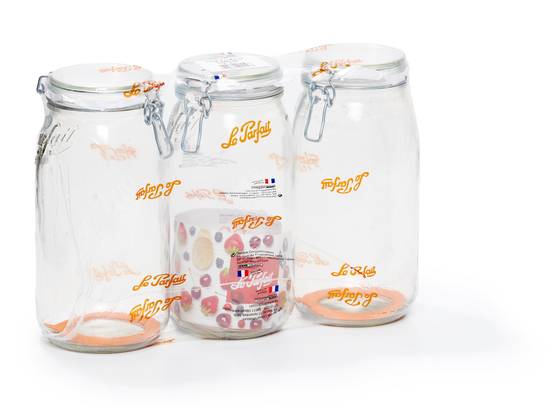 Le Parfait - Lot de 3 bocaux en verre transparent Ø100 mm 3L - modèle 1652075 - LE PARFAIT - Image 1