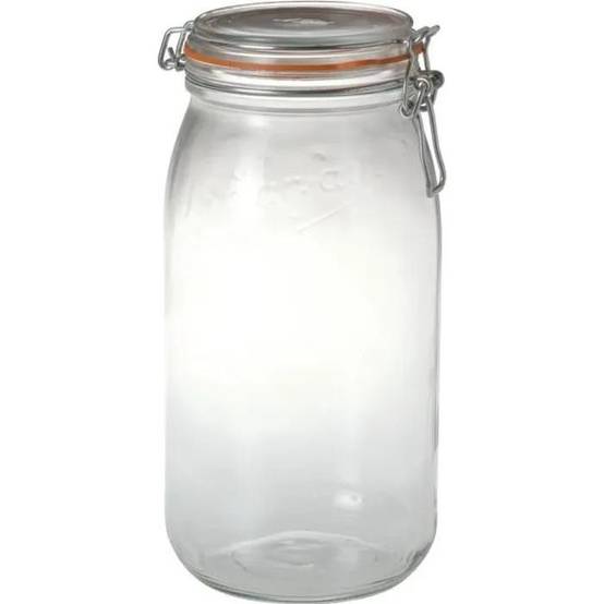 Le Parfait - Lot de 3 bocaux en verre transparent Ø100 mm 3L - modèle 1652075 - LE PARFAIT - Image 5