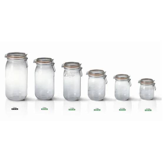 Le Parfait - Lot de 3 bocaux en verre transparent Ø100 mm 3L - modèle 1652075 - LE PARFAIT - Image 6