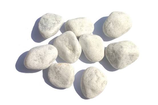 Galet Blanc Carrare Marbre - MINÉRIALE - Image 1