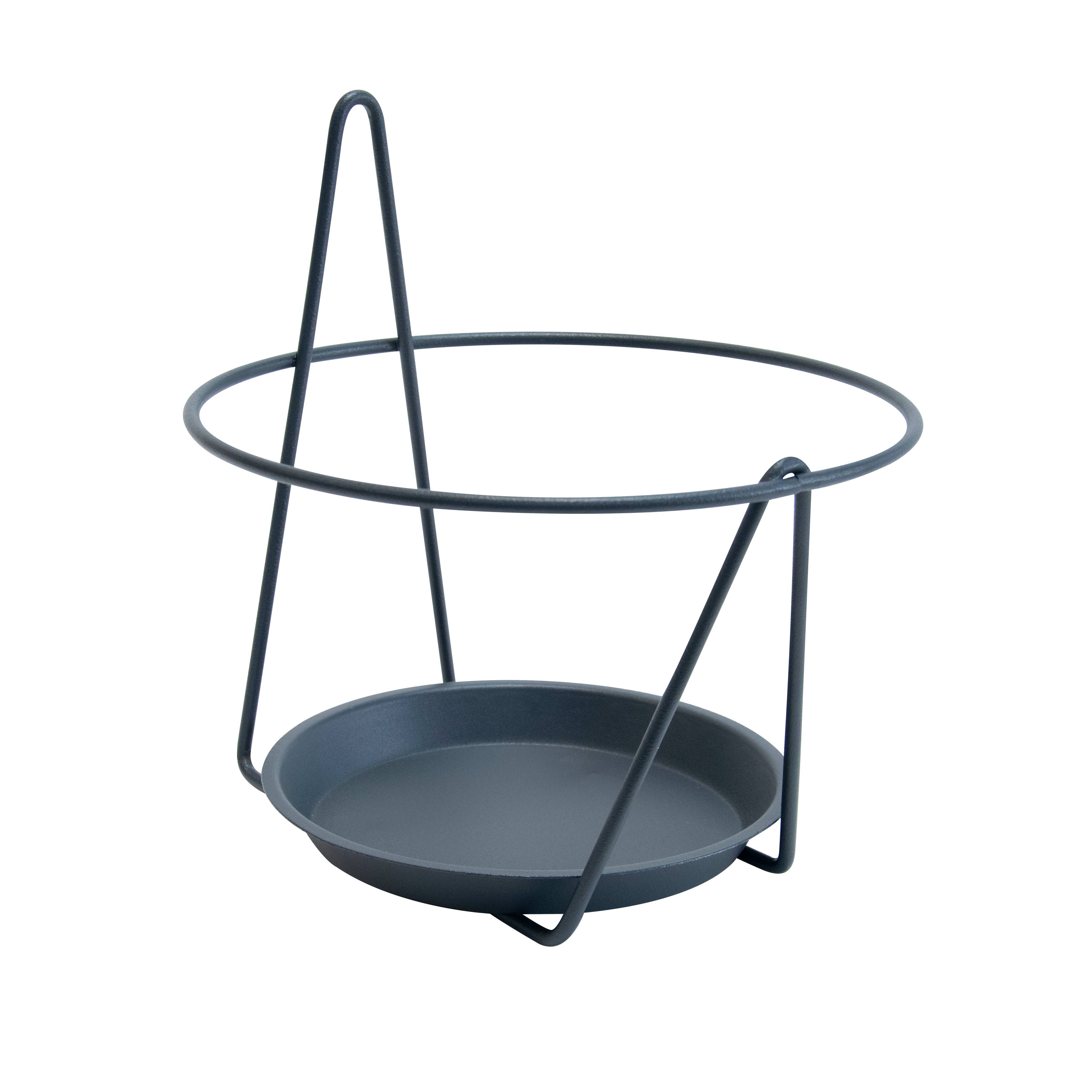 Louis Moulin - Louis Moulin Porte pot soucoupe mural Anthracite ⌀ 20-22 cm