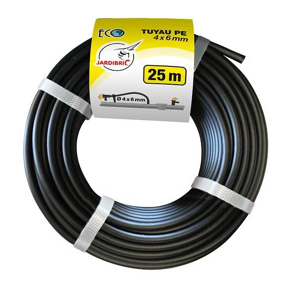 Jardibric - Tuyau microconduit polyéthylène noir Ø 4x6 mm L 25 m - JARDIBRIC - Imagen 3