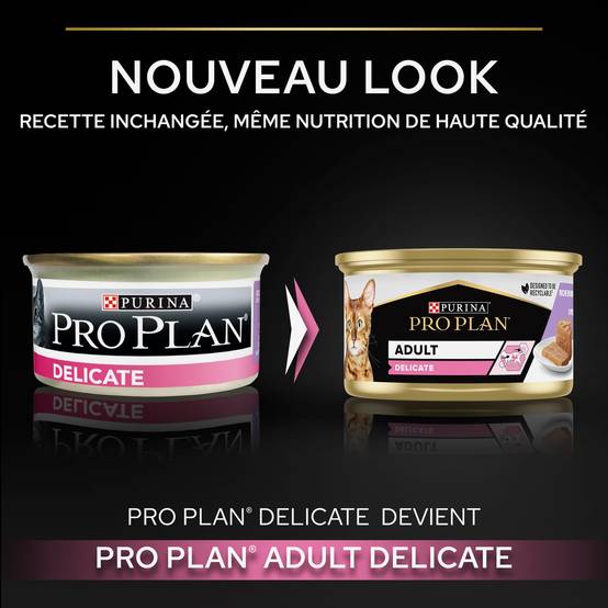 Purina Pro Plan - Pâtée chat Adulte Délicate Dinde 85 g - PRO PLAN - Image 6