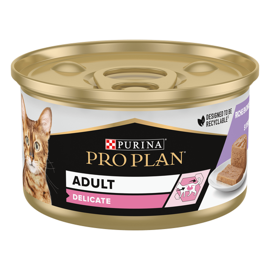 Purina Pro Plan - Pâtée chat Adulte Délicate Dinde 85 g - PRO PLAN - Image 1