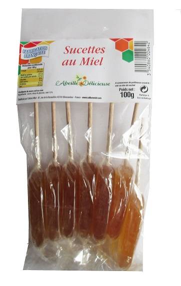 Abeille délicieuse - Abeille Délicieuse - Sucettes au Miel 100 g - Imagen 1