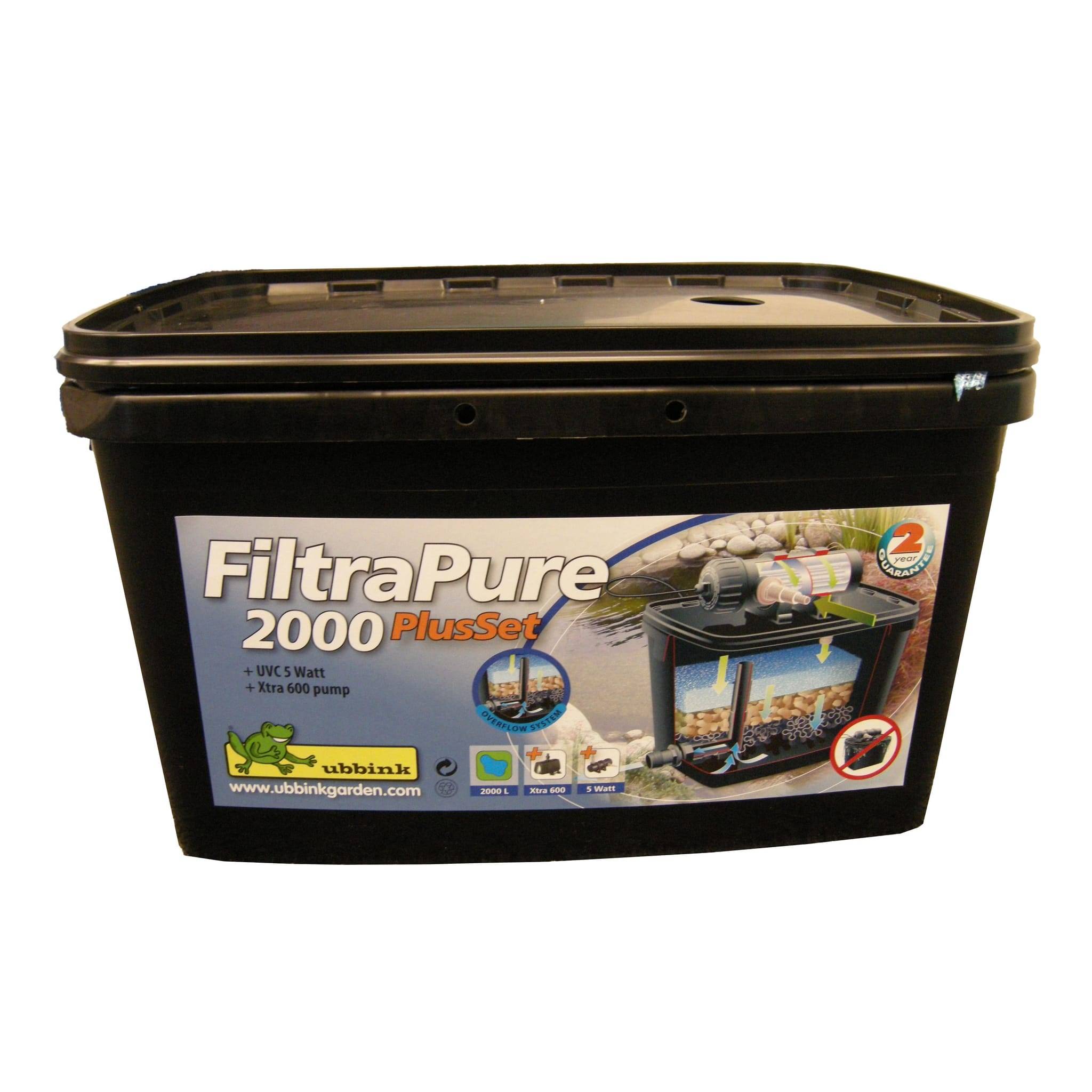 Ubbink - Filtre gravitaire pour bassin de jardin FiltraPure 2000 PlusSet - Ubbink - Imagen 3