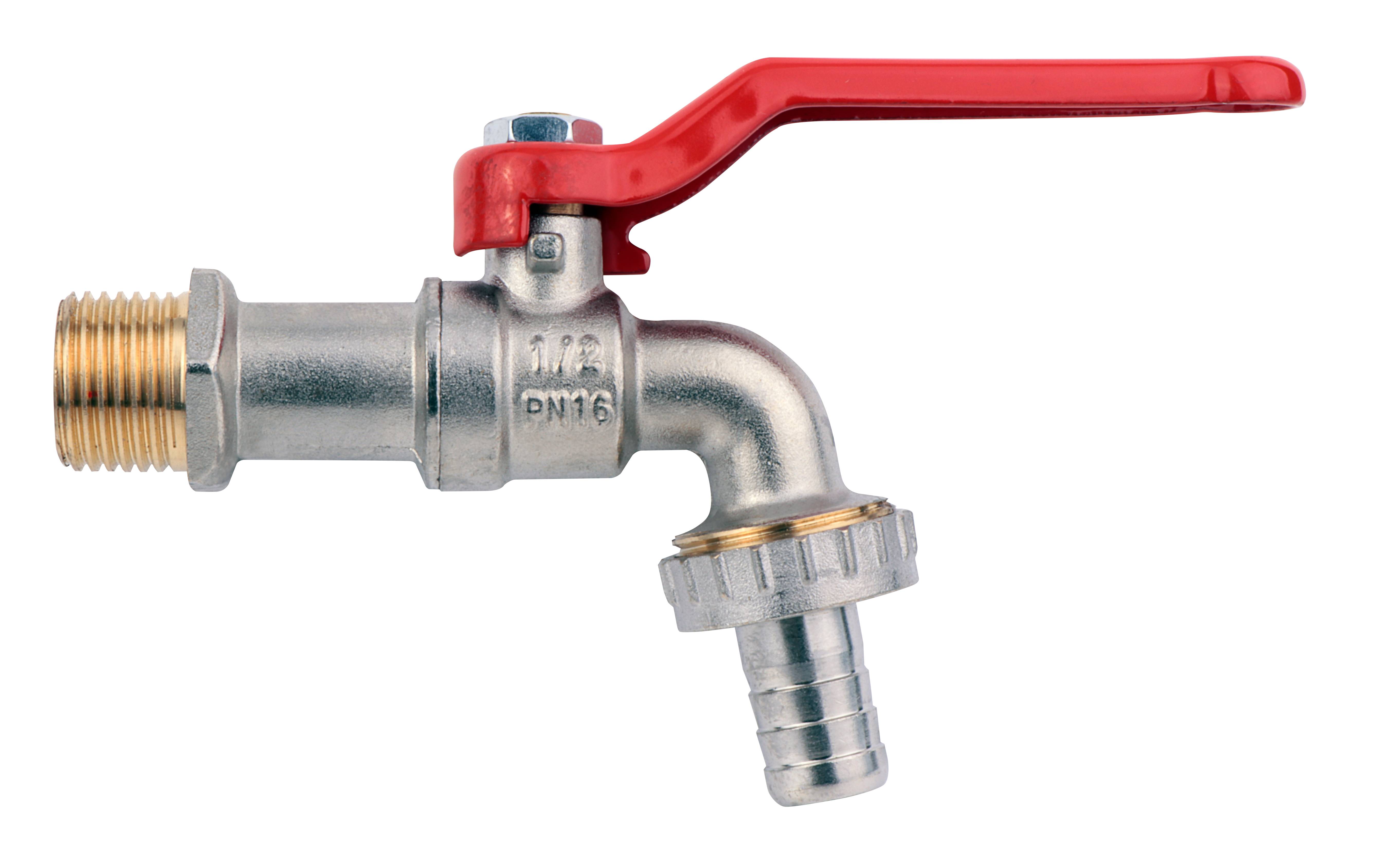 Grifo conector al nariz válvula de bola metal 15x21 20x27 - TECHNO