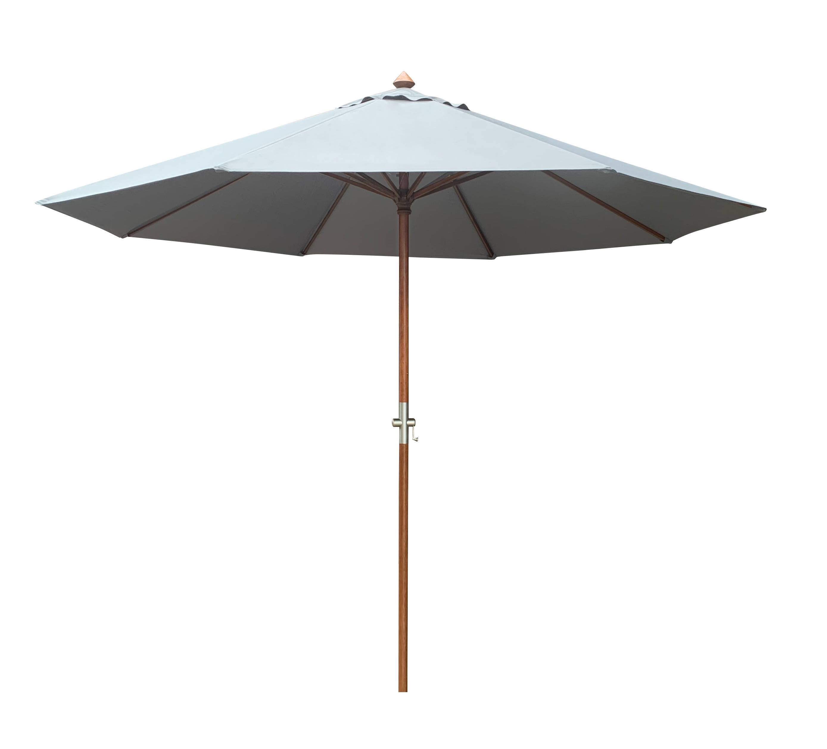 Pro Loisirs - Parasol Bois Manivelle Écru - PRO LOISIRS - Image 8