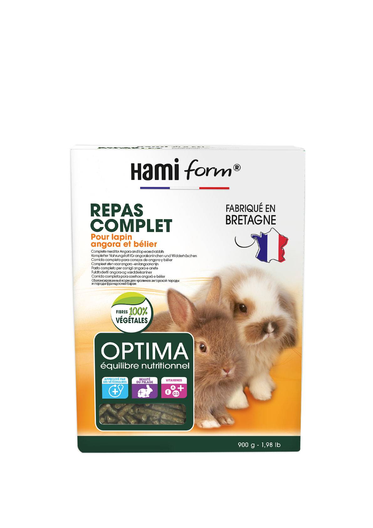 Hamiform - Repas Lapin Spécial Poils Longs/Angora