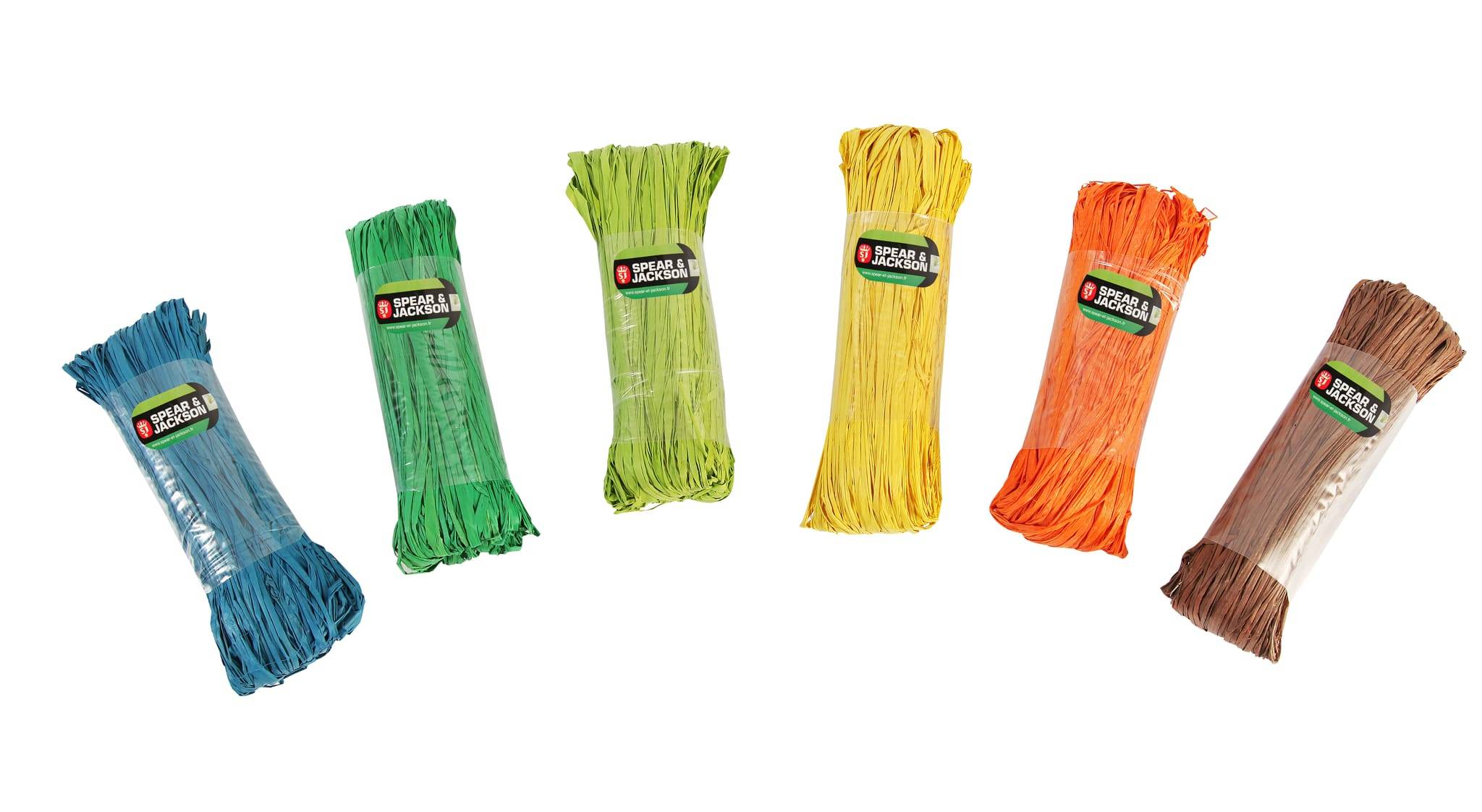 Spear & Jackson - Raphia de couleurs 50gr les classiques - L.18 x l.6 x H.6 cm