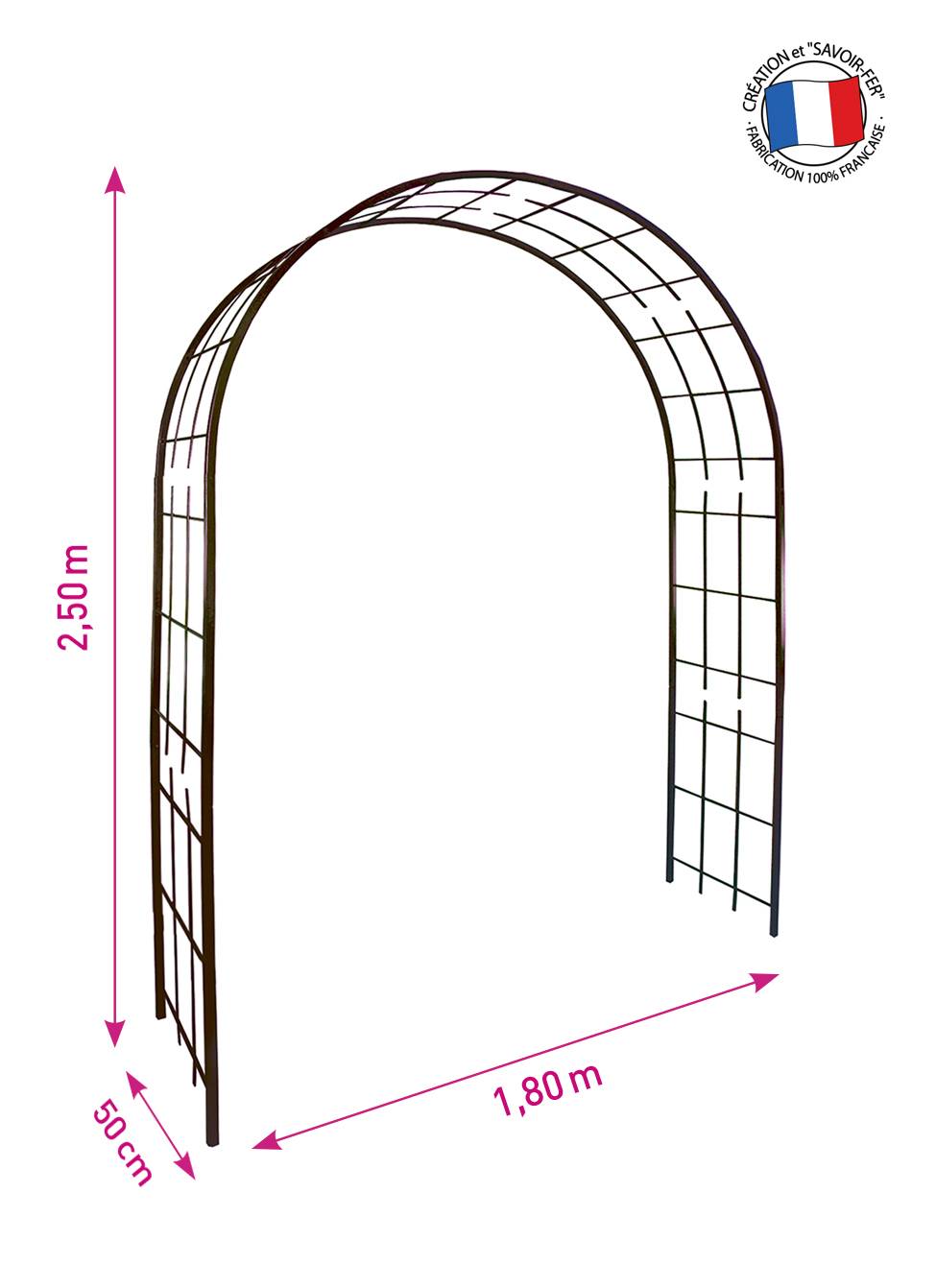 Louis Moulin - Arco Enrejado Hierro Envejecido - LOUIS MOULIN - Imagen 3