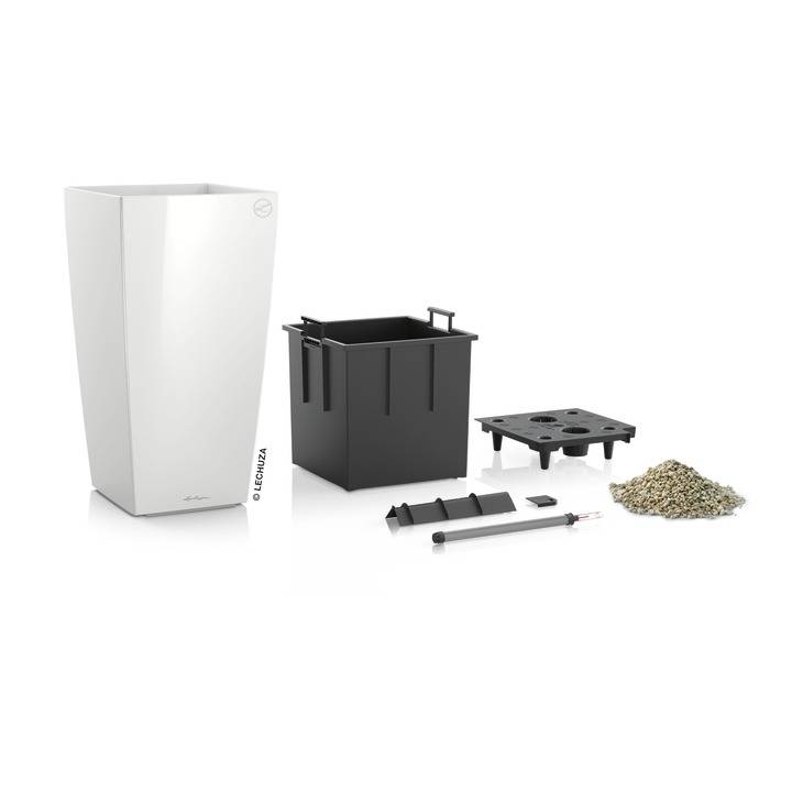 Lechuza - Cubico Premium 30 blanc brillant - Kit complet - Imagen 2