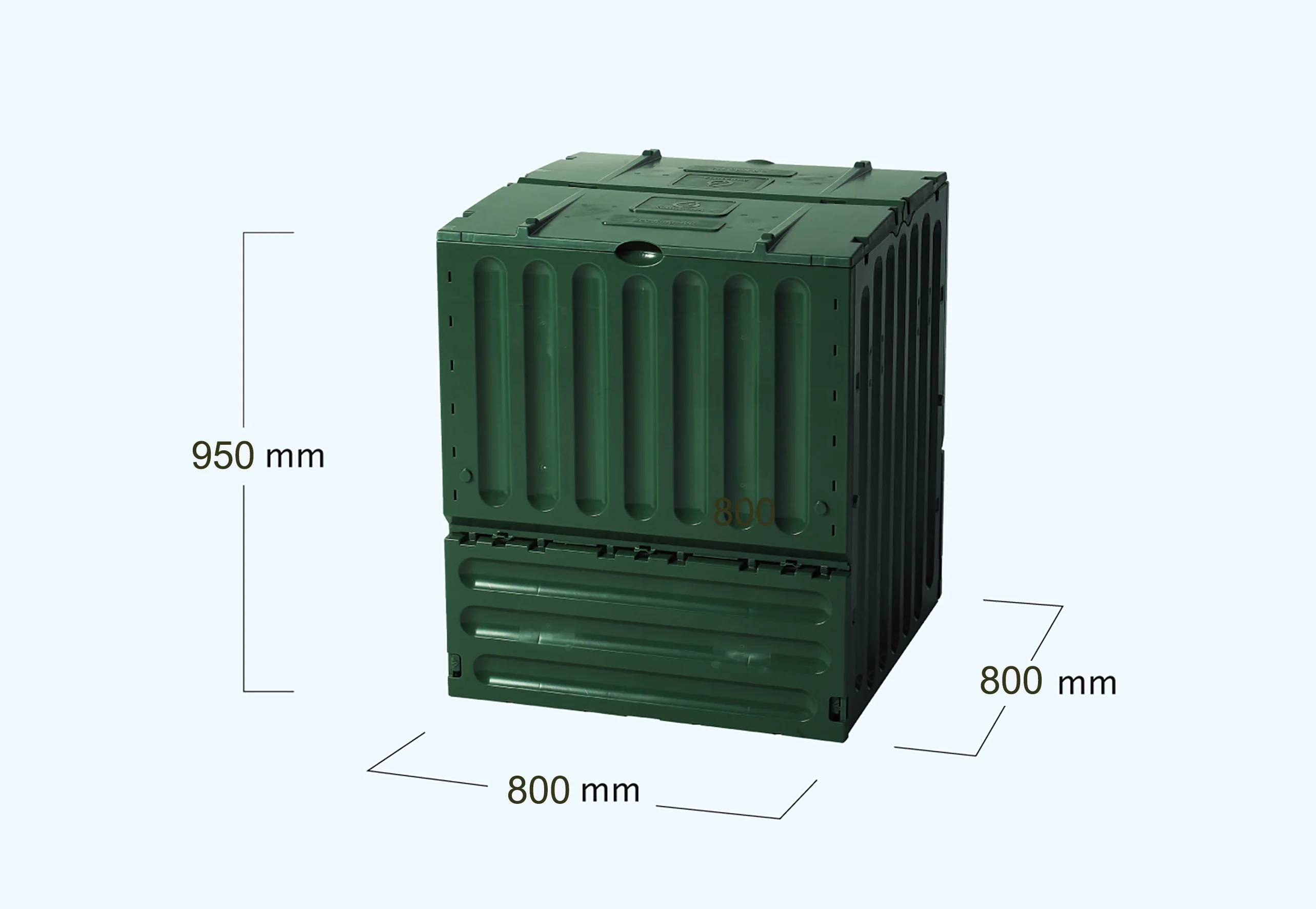 Garantia - Composteur Eco-King 600 L Vert - L.80 x l.80 x H.95 cm - Image 9