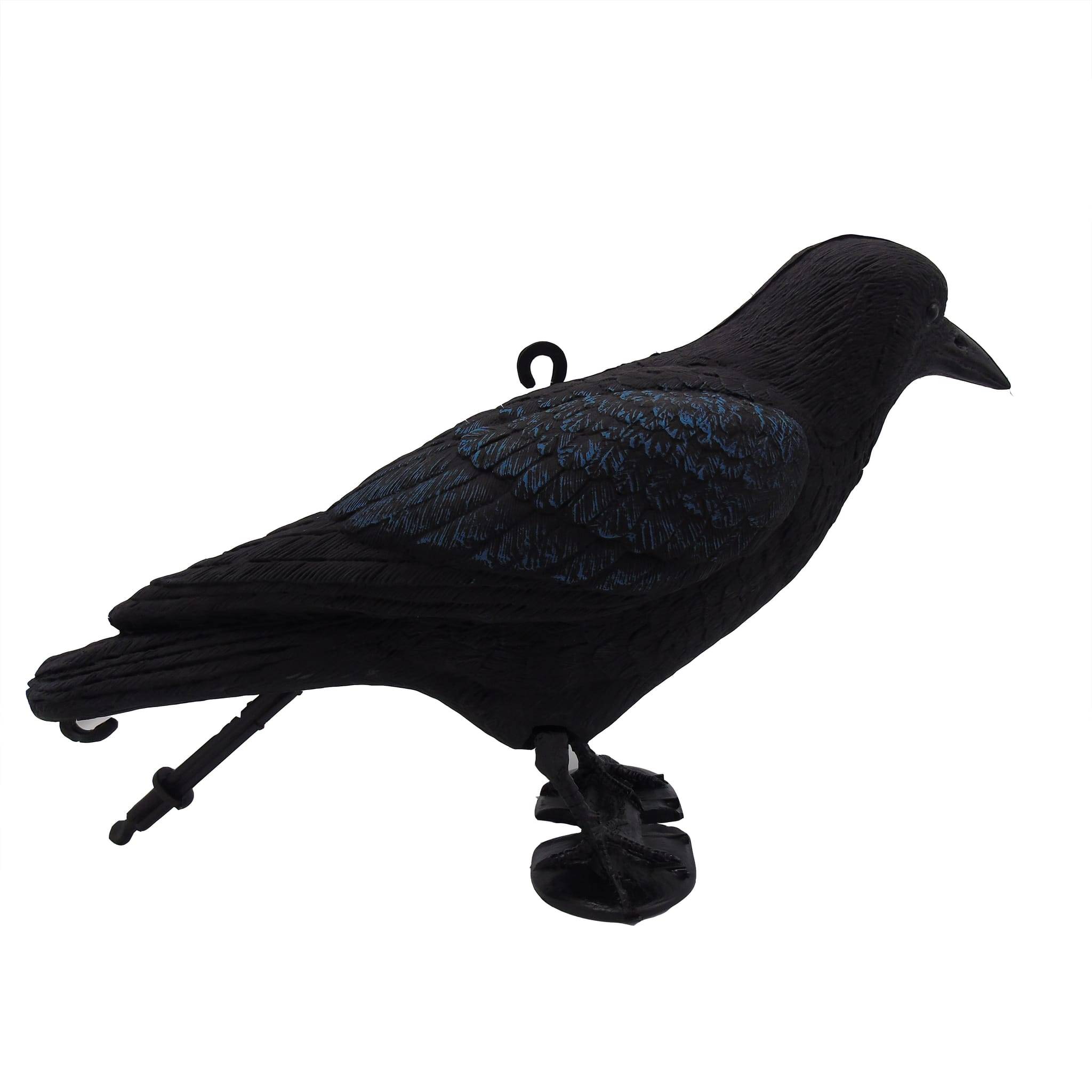 Estatua de cuervo Polietileno Negro 42,6 x 16,5 x 27 cm - UBBINK - Imagen 2