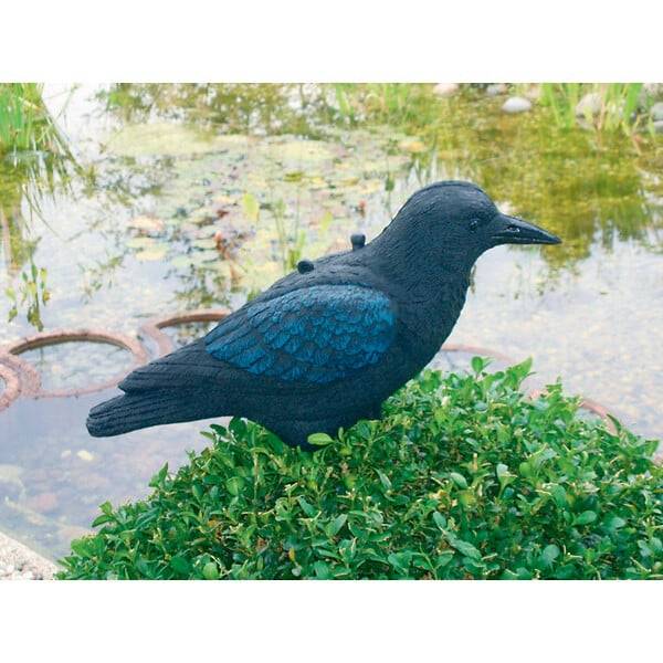 Estatua de cuervo Polietileno Negro 42,6 x 16,5 x 27 cm - UBBINK - Imagen 3