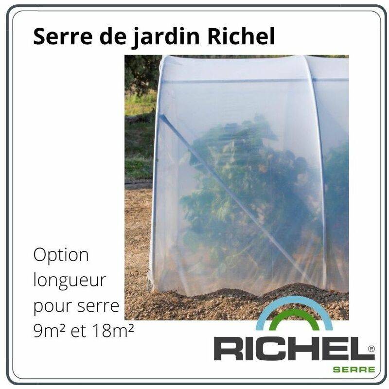 Richel Serre - Complément longueur 1m50 pour serre acier galvanisé polyéthylène L. 1,5 x l. 3 m - Richel serre - Image 2