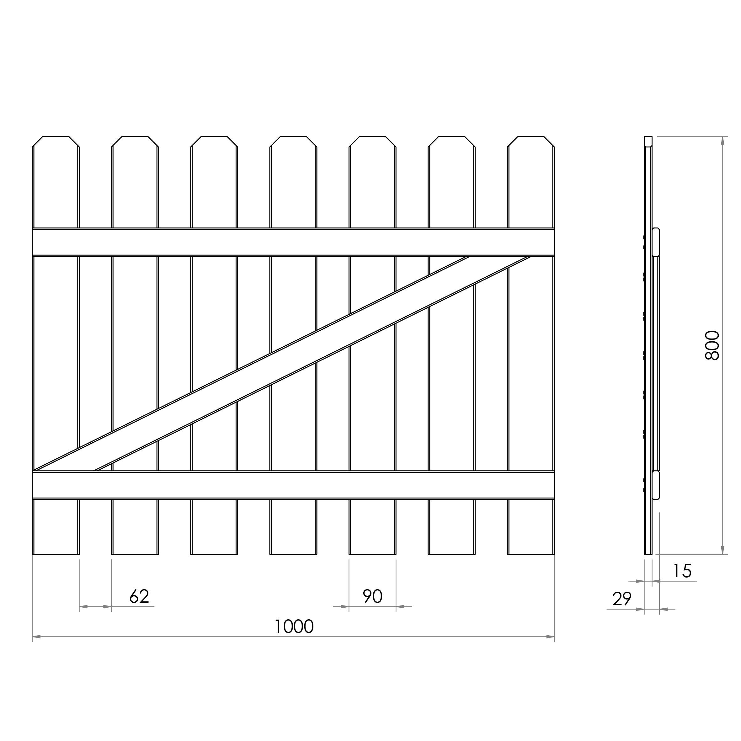 Cerland - Portillon MUSTANG Ep30 - 1000x800 mm - Imagen 2