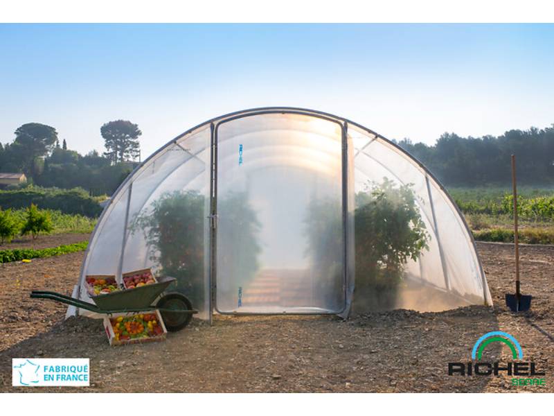 Richel Serre - Serre maraîchère tunnel 27m² 2 portes acier galvanisé PE L. 6 x l. 4,5 x H. 2,25 m – Richel serre - Image 13