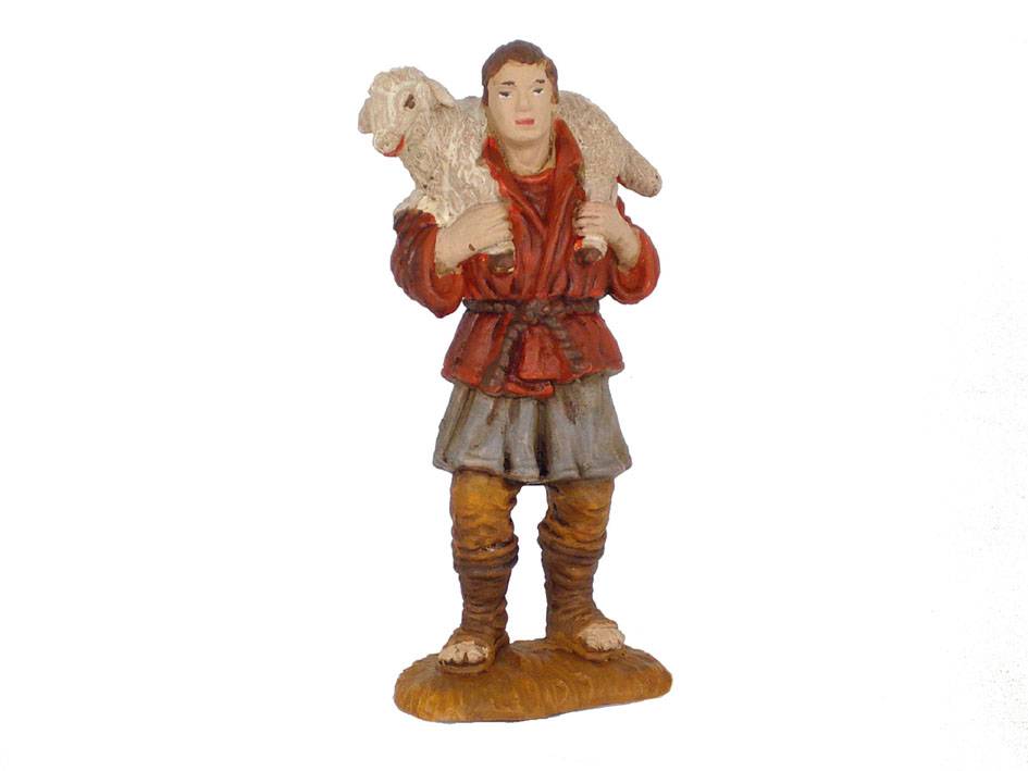 Oliver - Oliver - Berger avec mouton 10 cm. Eco Card - Imagen 1