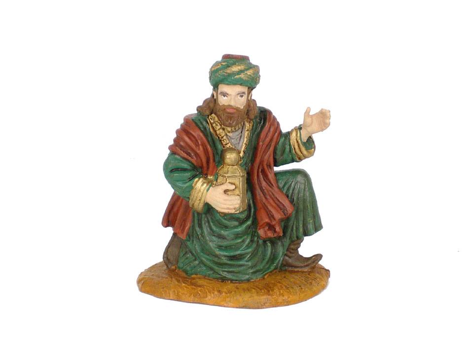 Oliver - Oliver - Figurine Roi Mage Gaspard adoration en durexine L.10 cm