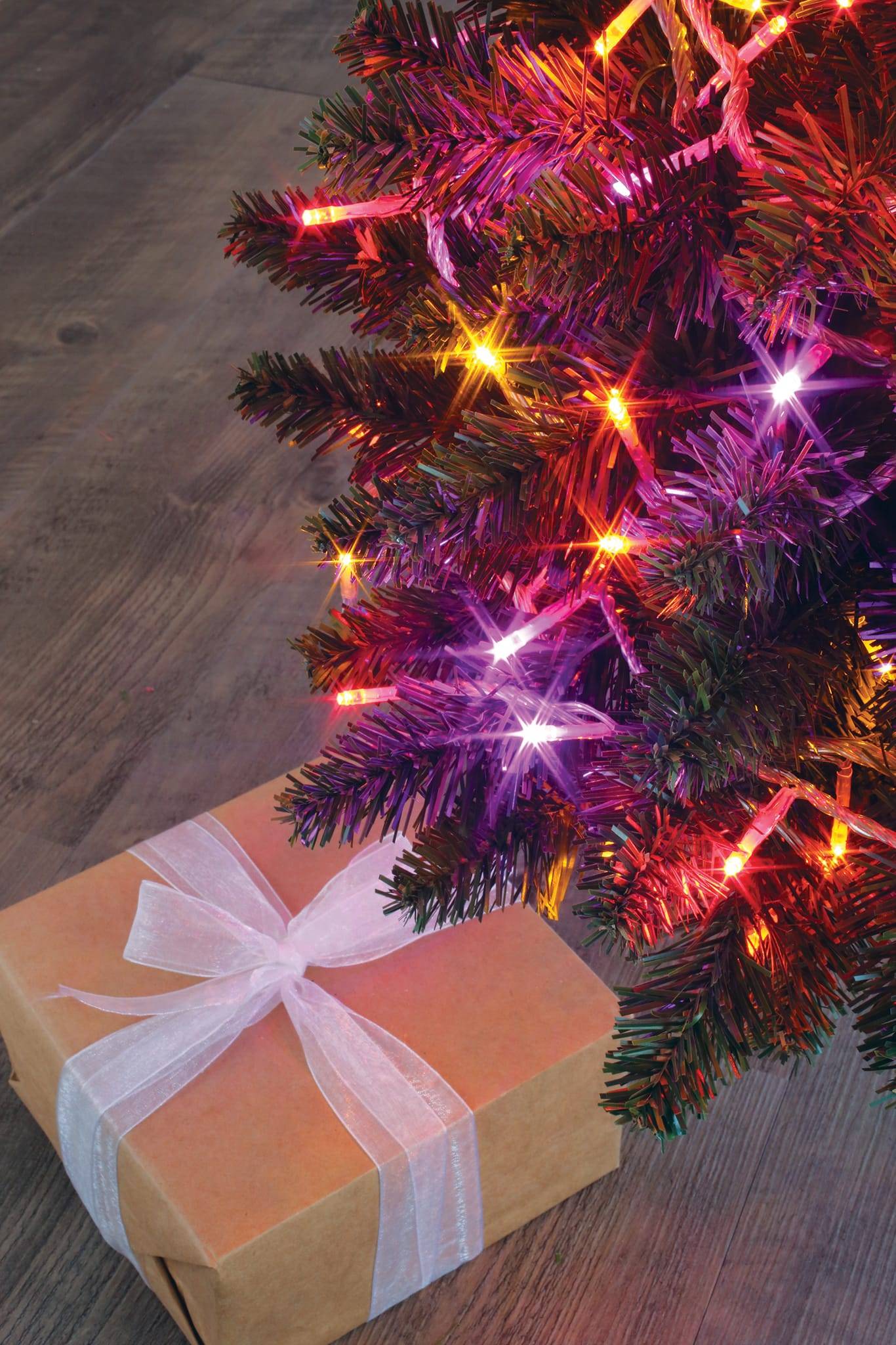 Blachere Illumination - Guirlande Flicker light® - 128 LED oranges, rouges, roses, jaunes - Imagen 2