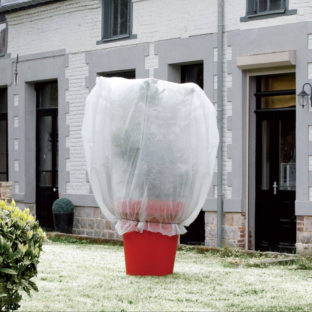Nortène - Housses d'hivernage polypropylène blanc 30 g/m² Ø 1,25 x L. 2 x l. 1,80m Hiversac lot de 3 - Nortene - Imagen 3
