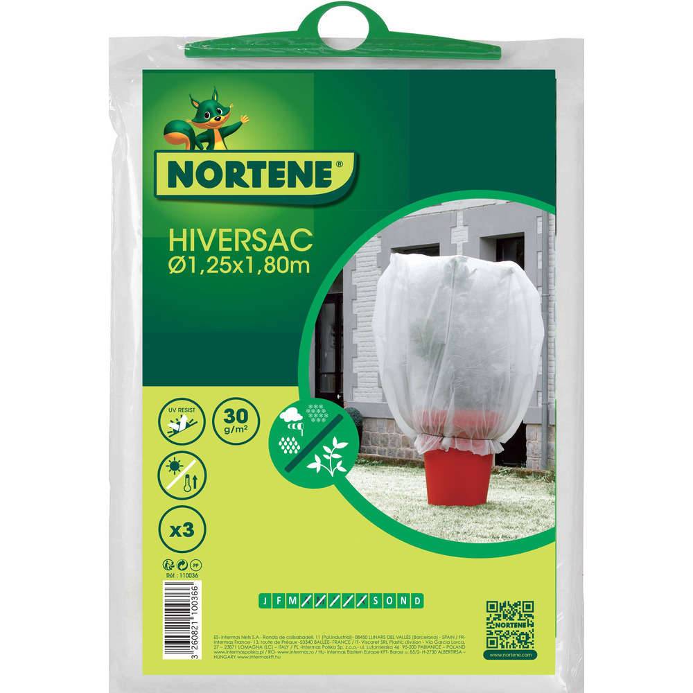 Nortène - Housses d'hivernage polypropylène blanc 30 g/m² Ø 1,25 x L. 2 x l. 1,80m Hiversac lot de 3 - Nortene - Imagen 6