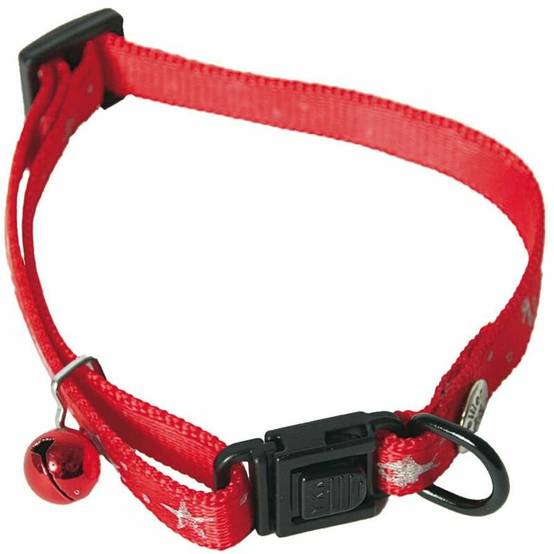 Martin Sellier - Collier pour chat nylon rouge MARTIN SELLIER - Image 2