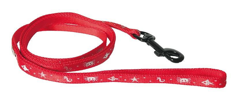 Martin Sellier - Laisse chat Océan nylon rouge - MARTIN SELLIER - Imagen 1