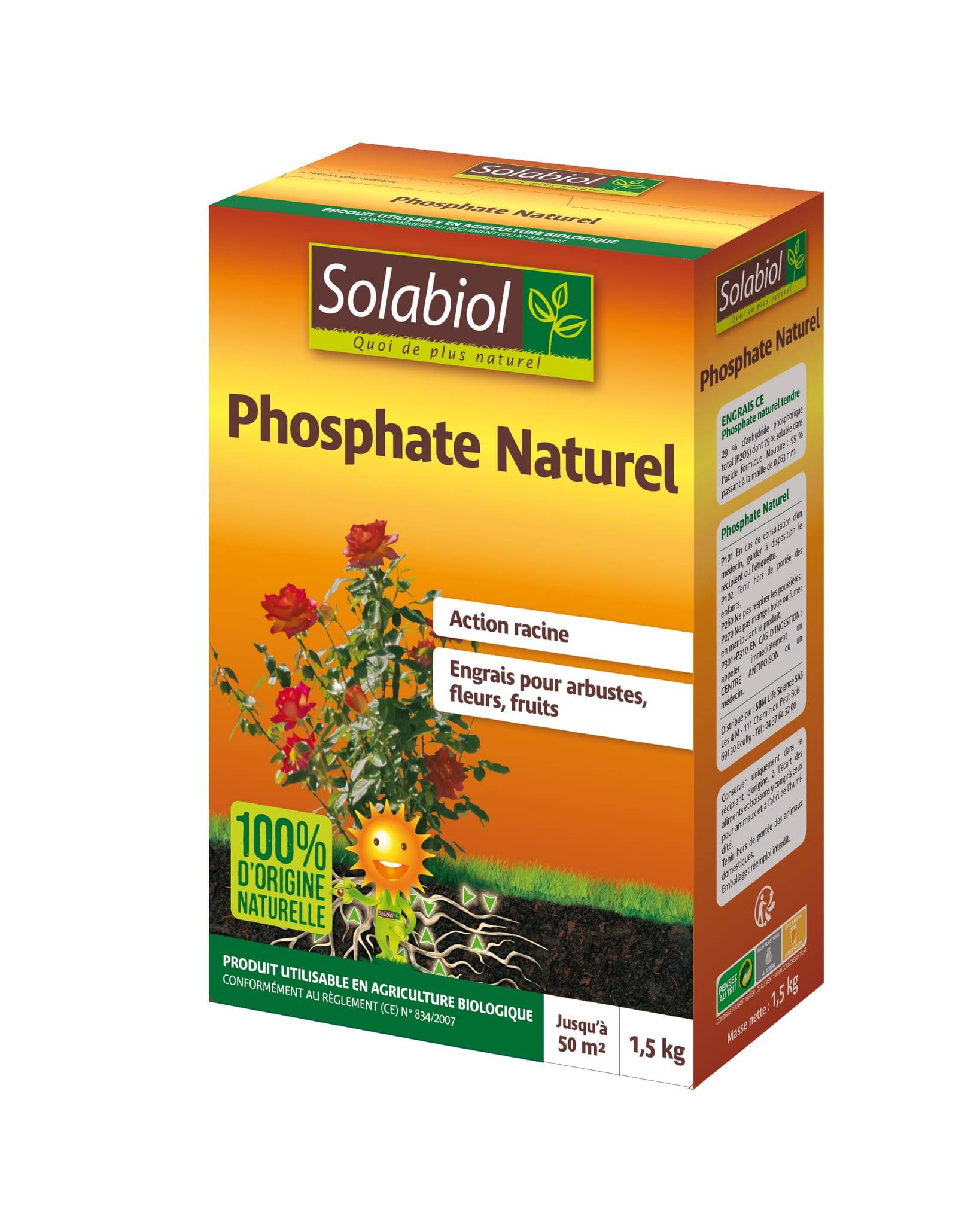 Solabiol - Fosfato Natural Fertilizante Simple 1,5kg - SOLABIOL - Imagen 1