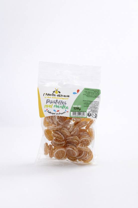 L'Abeille Délicieuse - Pastille miel menthe 120 g - L'Abeille Délicieuse