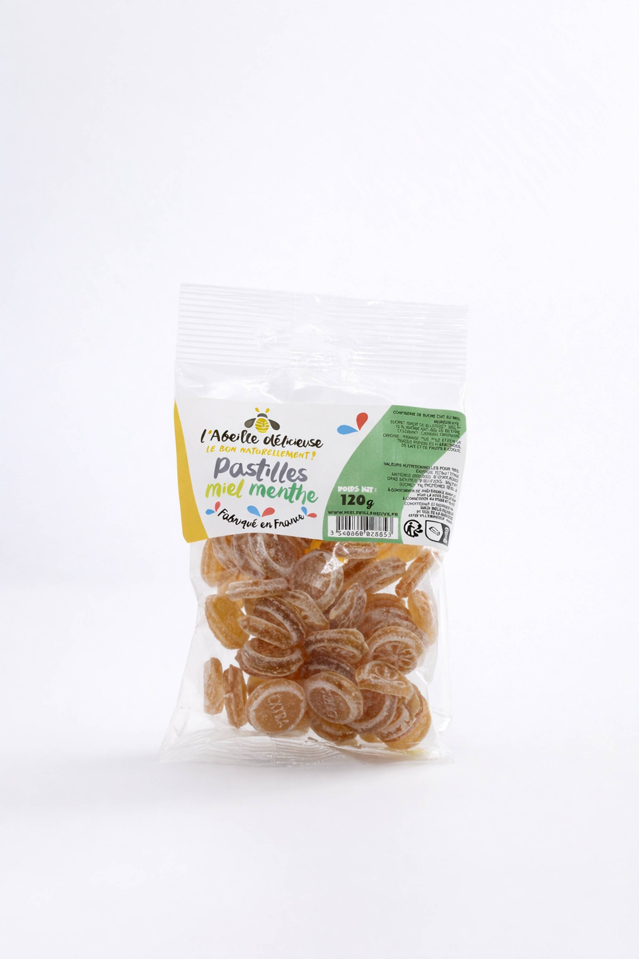 L'Abeille Délicieuse - Pastille miel menthe 120 g - L'Abeille Délicieuse