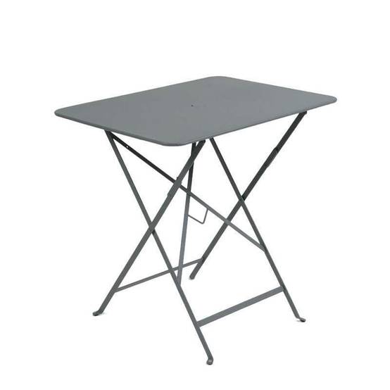 Fermob - Table de jardin rectangulaire pliante acier gris orage 4 personnes Bistro Fermob - Image 1
