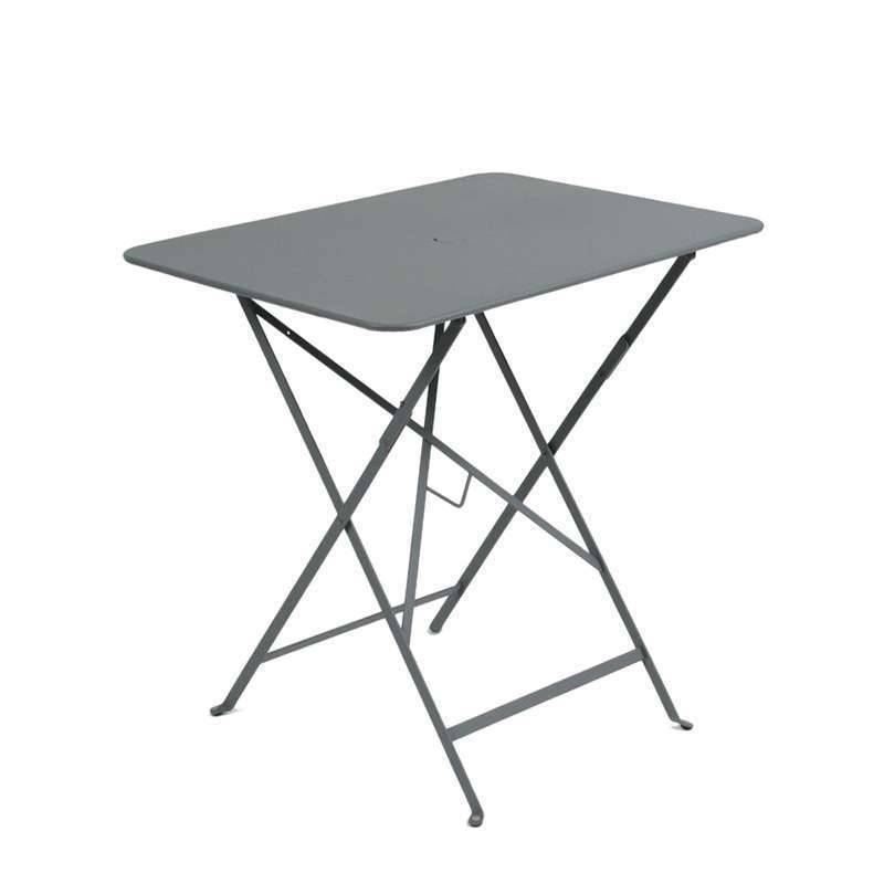 Fermob - Table de jardin rectangulaire pliante acier gris orage 4 personnes Bistro Fermob - Image 1