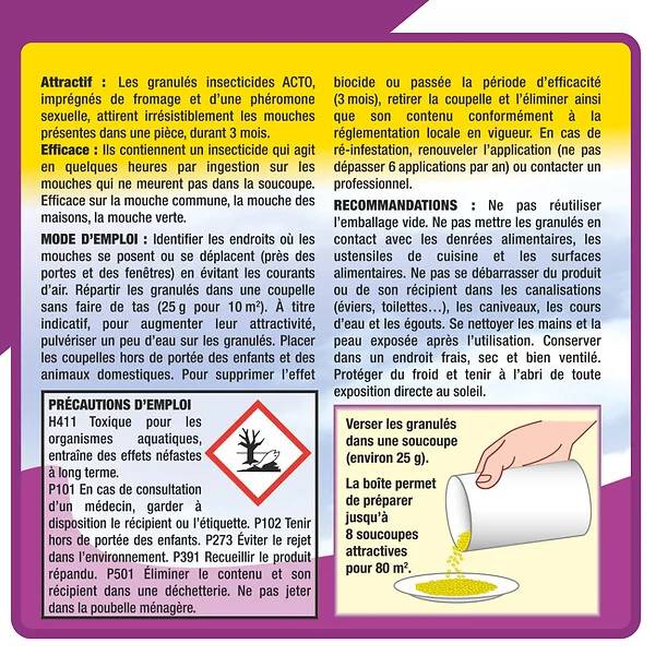 Acto - Granulés anti-mouches - ACTO - Imagen 3
