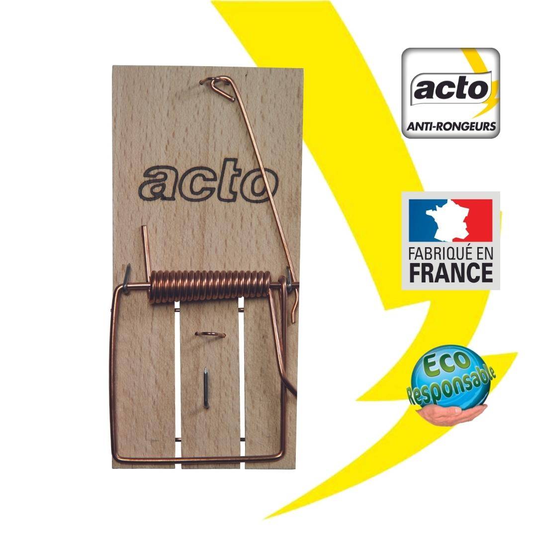 Acto - Acto - Piège à rats tapette avec socle en bois - Image 3