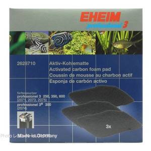 Eheim - Mousse de filtration au charbon pour filtres 2071 à 2075 (x3)